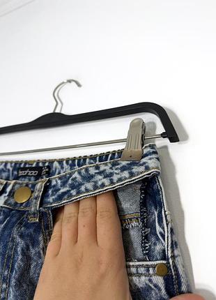 Синие джинсы с разрезами boohoo 2