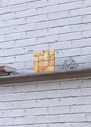 Полка loft design pl-6-18 дуб палена 112 см настінна з металевими кронштейнами