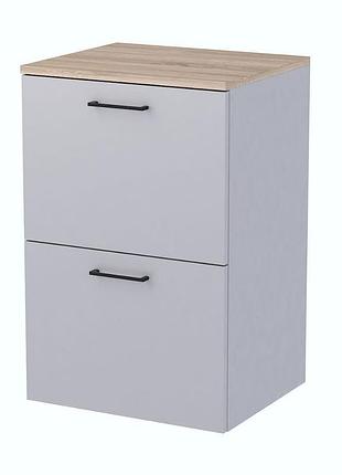 Тумба ws-750-2sb пепельный