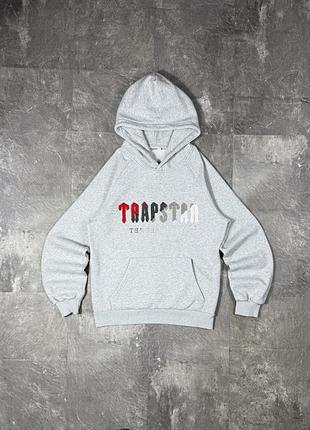 Худі trapstar трапстар чоловіче кофта з капюшоном толстовка сіра світшот дрілл стрітвеар оригінал сірий кенгурушка оверсайз trapstar london розмір: s!