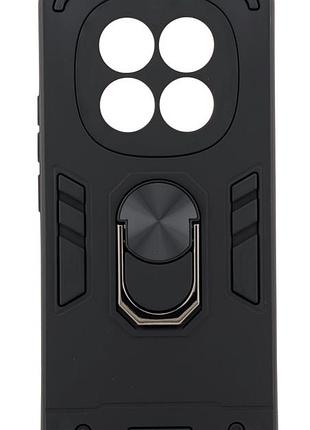 Чехол armored ring для xiaomi redmi note 15 4g / 5g (164mm) противоударный с подставкой кольцо черный