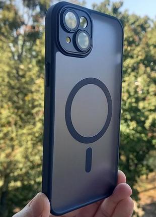 Чехол totu premium with magsafe для apple iphone 14 plus синий