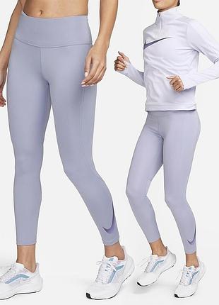 Жіночі бігові легінси nike fast mid-rise 7/8 з кишенями dx0948-519 розмір: s