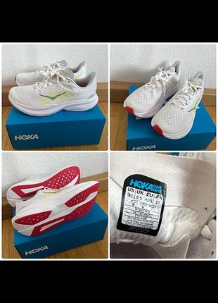Кросівки чоловічі hoka one one mach 6 білі