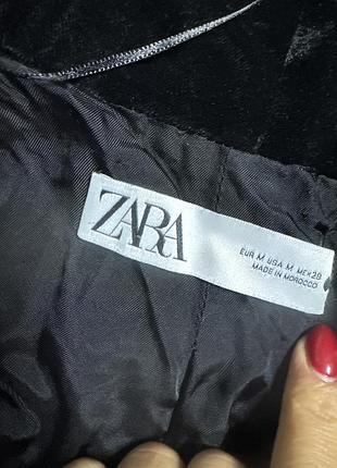 Велюровий піджак жакет zara, m 3