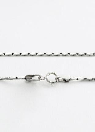 Серебряная цепочка, бостон (кардано) (829р), размер 45 см x 0,1 см, вес: 3.6 г