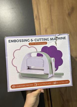 ✨ embossing & cutting machine with accessories ✨  повністю нова ручна машинка для тиснення та вирізання від action 💚🤍