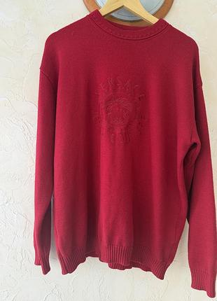 Вінтажний вовняний светр versace  (р.xl)