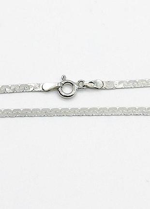 Серебряная цепочка родированная, размер 50 см x 0,25 см, вес: 3.7 г