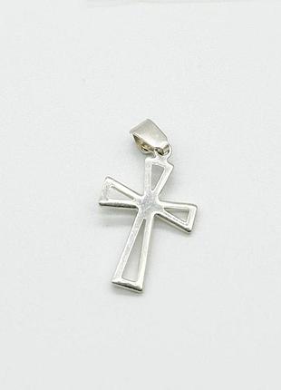 Серебряная подвеска "крестик"