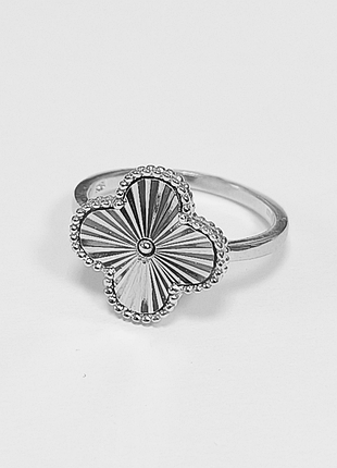 Серебряное кольцо в стиле "van cleef и arpels", размер 18,5, вес: 3.6 г