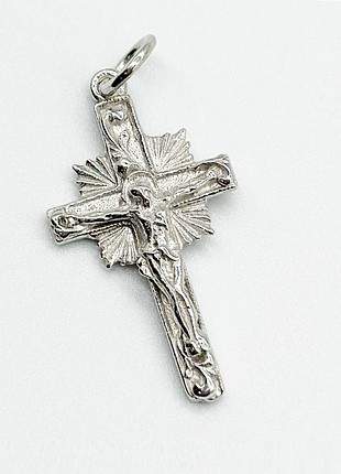 Срібна підвіска "хрест", 875