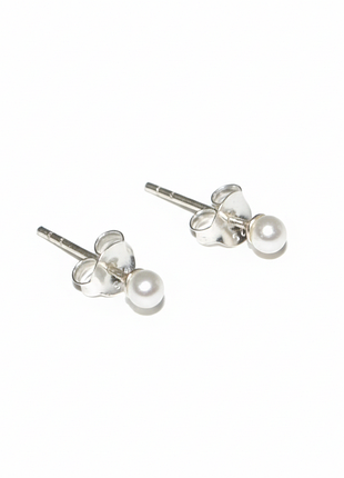 Серебряные серьги со вставкой sea shell pearl