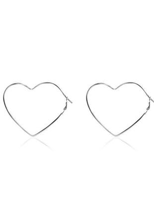 Серебряные серьги с итальянской застежкой