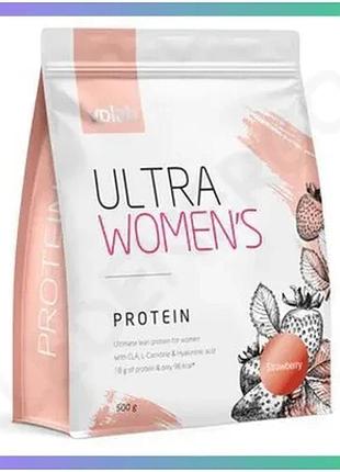 Протеиновый коктейль ultra women's protein 500г клубника для женщин для похудения и роста мышечной мас sku_2022-10-0478