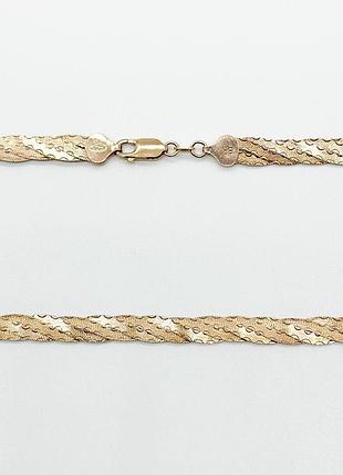 Серебряная цепочка, плетение коса, размер 50 см x 0,8 см, вес: 22.8 г