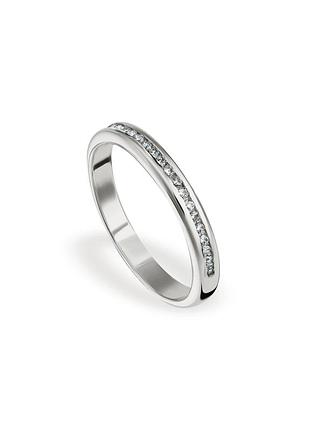 Серебряное кольцо с фианитами, размер 16,0, вес: 1.6 г