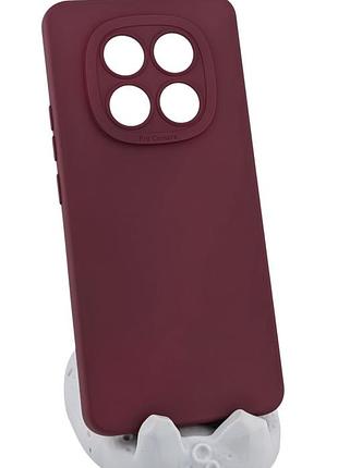 Чехол pro camera для xiaomi redmi note 15 4g / 5g (164mm) бампер с микрофиброй цвет бордовый
