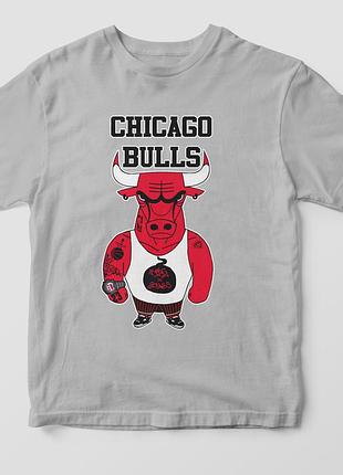 Футболка «chicago bulls» серый