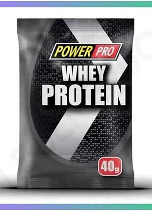 Сывороточный протеин power pro whey protein 40 г шоколад белковая смесь для взрослых для набора мышечн sku_fitsh_cn1702-6