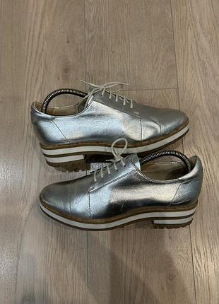 Туфлі жіночі jil sander navy сріблясті, розмір 39
