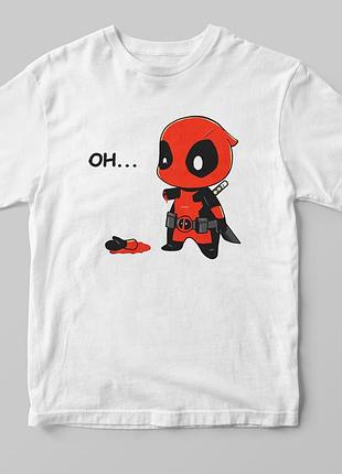 Футболка ooops deadpool 360, білий