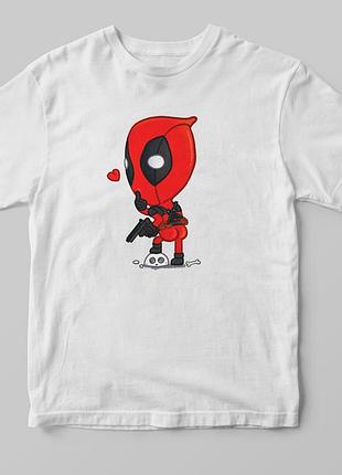 Футболка "deadpool ass" белый