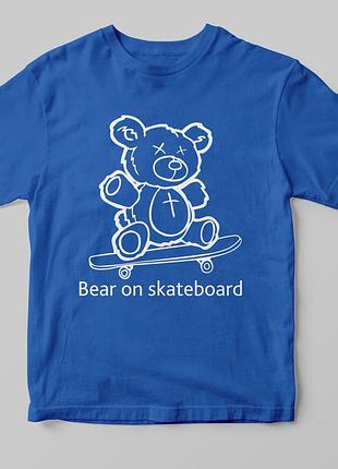 Футболка «bear on skateboard»