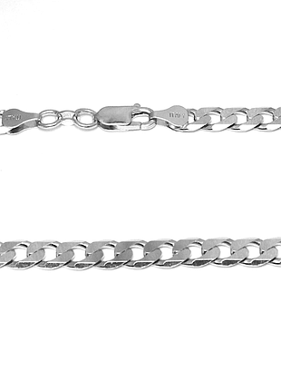 Серебряная цепочка гурмет панцирь, размер 55 см x 0,2 см, вес: 33.6 г