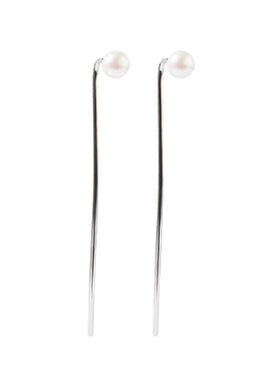 Срібні сережки зі вставкою sea shell pearl