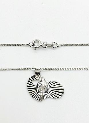 Серебряное колье, плетение венеция круглая, размер 40 см x 0,1 см, вес: 2.0 г