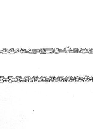 Серебряная цепь якорь, размер 55 см x 0,35 см, вес: 16.4 г