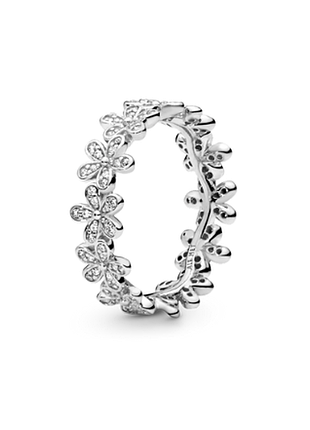 Срібна каблучка в стилі "tiffany" з фіанітами, розмір 16,5, вага: 5.7 г
