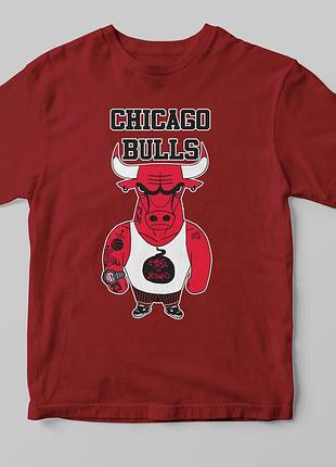 Футболка «chicago bulls» бордовый