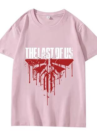 Футболка с принтом игры "the last of us" 2 розовый, xl