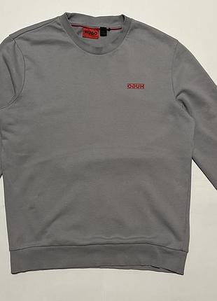 Свитшот hugo mens medium grey drick194 crew neck sweatshirt 3