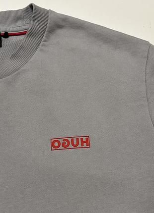 Свитшот hugo mens medium grey drick194 crew neck sweatshirt 4
