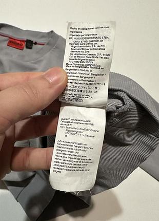 Свитшот hugo mens medium grey drick194 crew neck sweatshirt 8