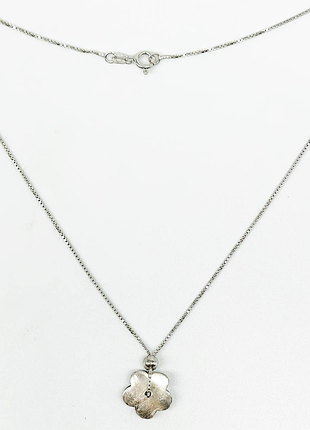 Серебряное колье, плетение фантазия, размер 45 см x 0,1 см, вес: 3.5 г