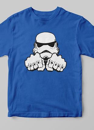 Футболка "dark side trooper" синий