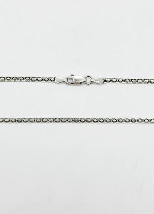 Серебряная цепочка, плетение бисмарк (двойной якорь), размер 40 см x 0,25 см, вес: 4.1 г