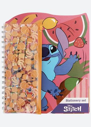 Дитяча розмальовка disney stitch tropical з олівцями, наліпками та пеналом
