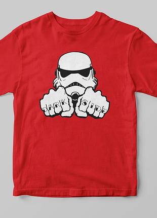 Футболка "dark side trooper" червоний