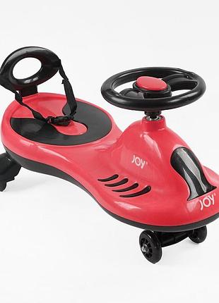 Каталка-толокар joy tb-240-05 (6) колеса pu со светом, музыка и свет, защитный ремень, спинка, д