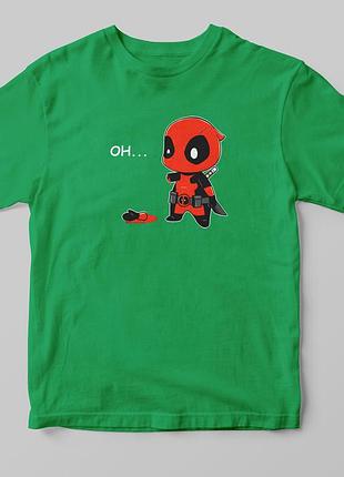 Футболка ooops deadpool а4, зелений