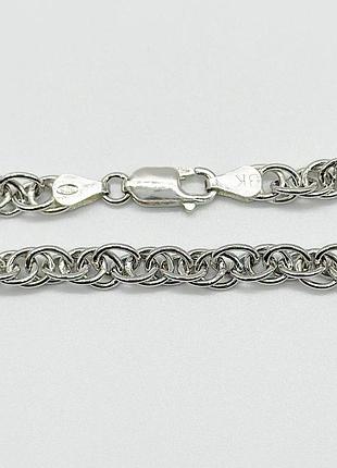 Серебряная цепочка, плетение корд, размер 50 см x 0,55 см, вес: 12.8 г