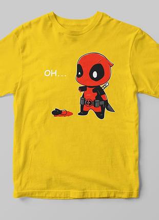 Футболка ooops deadpool а3, жовтий