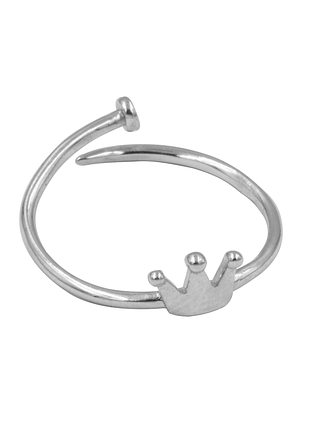 Серебряное кольцо, размер 15,0, вес: 1.0 г