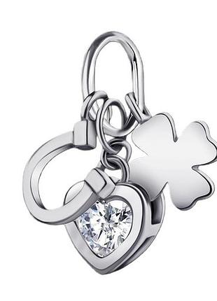 Срібна підвіска зі вставкою swarovski zirconia