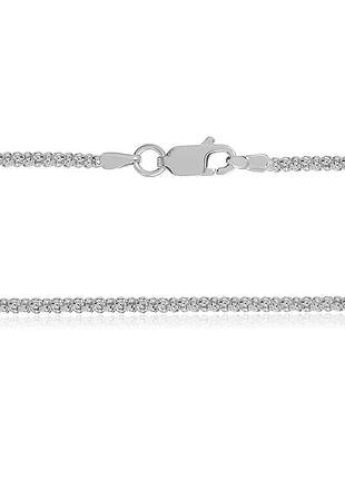 Серебряная цепочка, корейская (попкорн) (942р), размер 45 см x 0,2 см, вес: 3.5 г